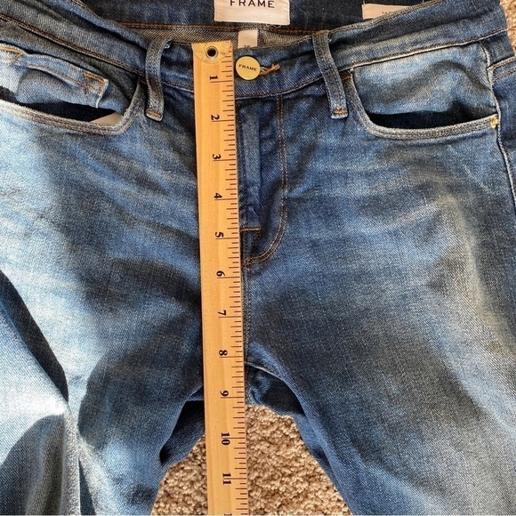 Frame Denim Le Garcon Slim Boyfriend Jeans In Riley Sz 25 - Picture 10 of 11